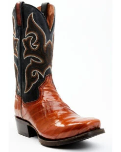 Dan Post Men's Eel Exotic Western Boots - Square Toe -Walk The West Sales 2000366815 200 P1