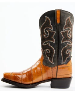 Dan Post Men's Camel Eel Exotic Western Boots - Square Toe -Walk The West Sales 2000366816 200 P3