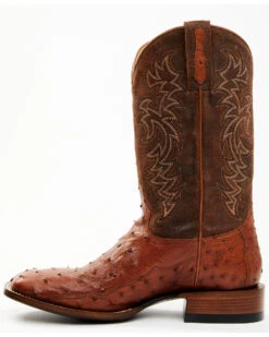 Cody James Men's Brandy Genuine Ostrich Exotic Western Boots - Broad Square Toe -Walk The West Sales 2000371858 600 P3