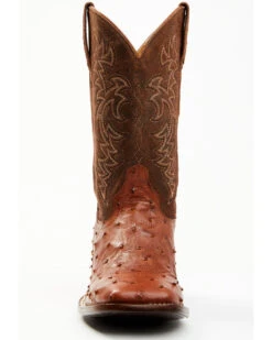 Cody James Men's Brandy Genuine Ostrich Exotic Western Boots - Broad Square Toe -Walk The West Sales 2000371858 600 P4