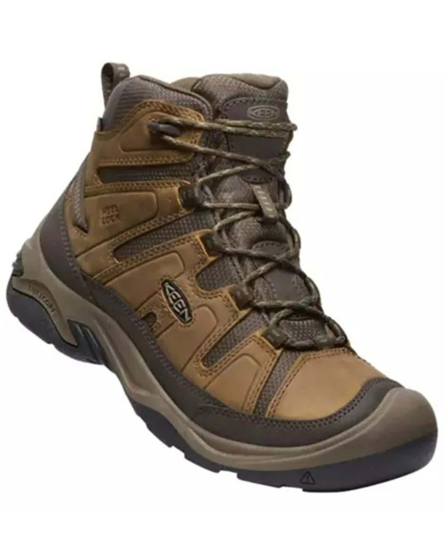Keen Men's Circadia Mid Waterproof Lace-Up Hiking Boots - Round Toe 3 Keen Men's Circadia Mid Waterproof Lace-Up Hiking Boots - Round Toe