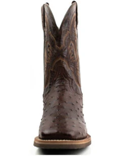 Dan Post Men's Alamosa Hand Ostrich Quill Western Boots - Broad Square Toe -Walk The West Sales 2000375987 200 P4
