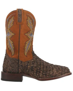 Dan Post Men's Dorsal Sea Bass Exotic Western Boots - Broad Square Toe -Walk The West Sales 2000378713 240 P2