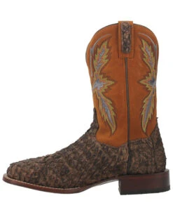 Dan Post Men's Dorsal Sea Bass Exotic Western Boots - Broad Square Toe -Walk The West Sales 2000378713 240 P3