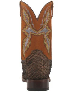 Dan Post Men's Dorsal Sea Bass Exotic Western Boots - Broad Square Toe -Walk The West Sales 2000378713 240 P5