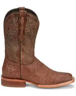 Tony Lama Men's Alamosa Smooth Ostrich Western Boots - Broad Square Toe -Walk The West Sales 2000379341 200 P2