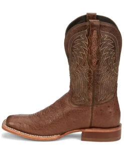 Tony Lama Men's Alamosa Smooth Ostrich Western Boots - Broad Square Toe -Walk The West Sales 2000379341 200 P3