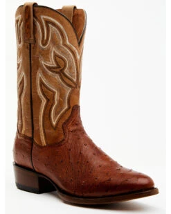 Dan Post Men's Hand Ostrich Quill Exotic Western Boots - Medium Toe 14 Dan Post Men's Hand Ostrich Quill Exotic Western Boots - Medium Toe -Walk The West Sales 2000381786 235 P1