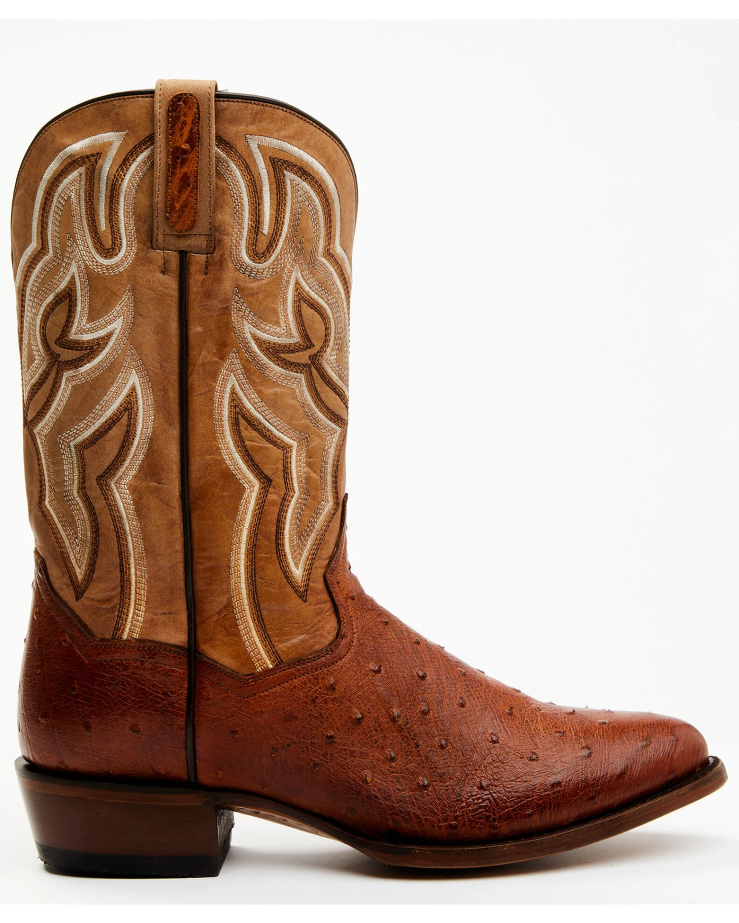 Dan Post Men's Hand Ostrich Quill Exotic Western Boots - Medium Toe 3 Dan Post Men's Hand Ostrich Quill Exotic Western Boots - Medium Toe