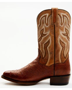 Dan Post Men's Hand Ostrich Quill Exotic Western Boots - Medium Toe 13 Dan Post Men's Hand Ostrich Quill Exotic Western Boots - Medium Toe -Walk The West Sales 2000381786 235 P3