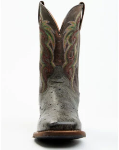 Dan Post Men's Hand Ostrich Quill Western Boots - Broad Square Toe