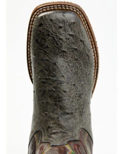 Dan Post Men's Hand Ostrich Quill Western Boots - Broad Square Toe -Walk The West Sales 2000381790 020 P6