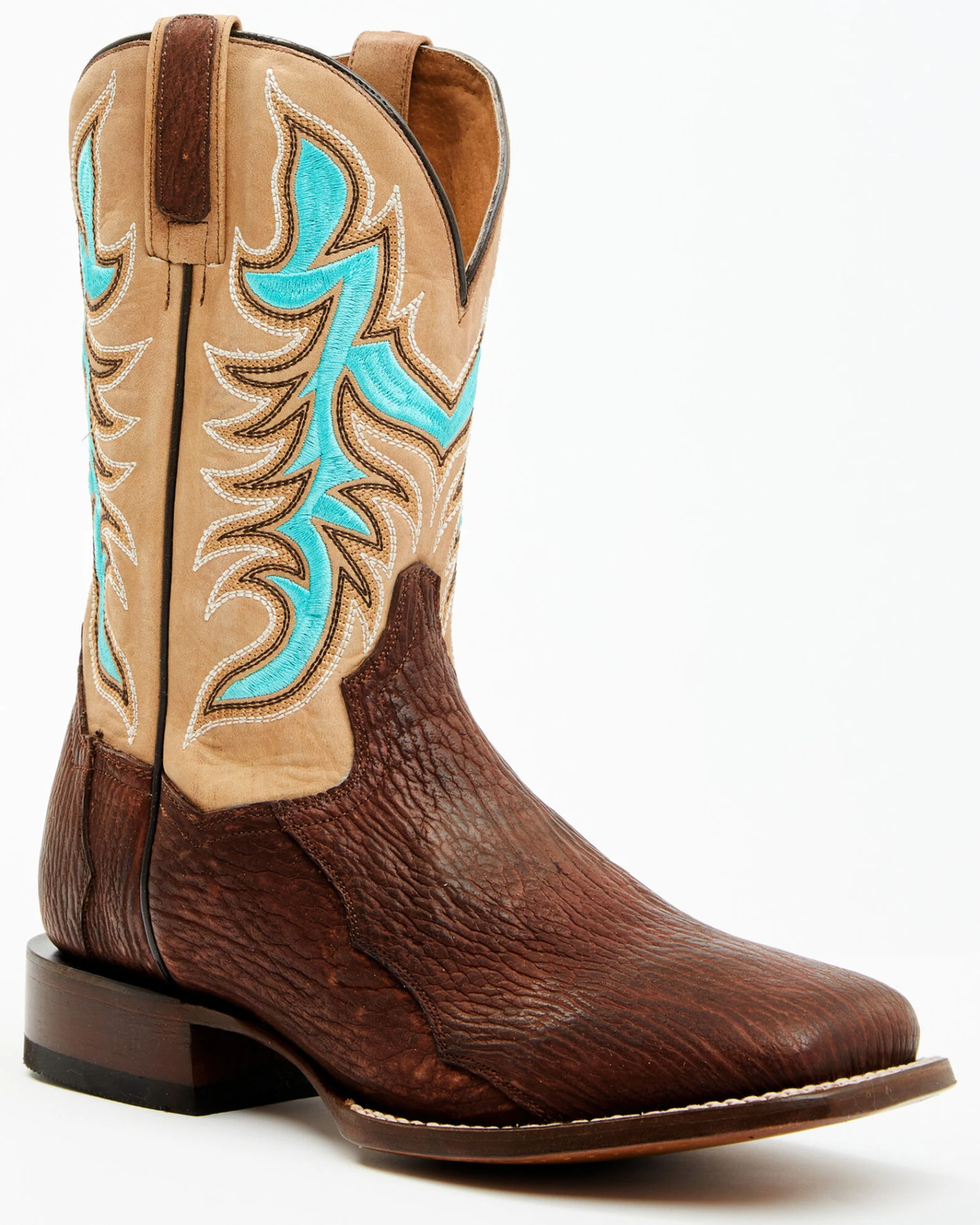 Dan Post Men's Exotic Shark Western Boots - Broad Square Toe 6 Dan Post Men's Exotic Shark Western Boots - Broad Square Toe - Image 4