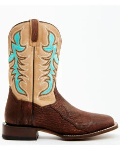 Dan Post Men's Exotic Shark Western Boots - Broad Square Toe