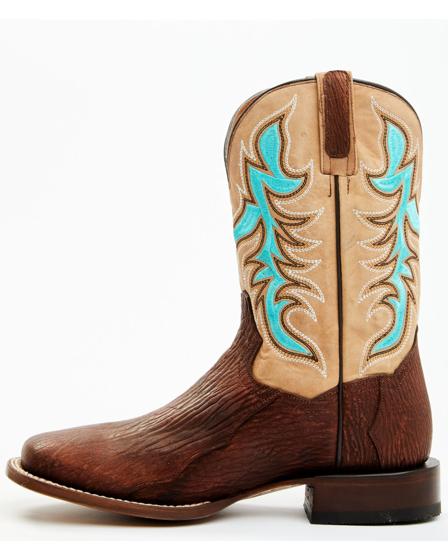 Dan Post Men's Exotic Shark Western Boots - Broad Square Toe 7 Dan Post Men's Exotic Shark Western Boots - Broad Square Toe - Image 5