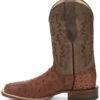 Justin Men's Full-Quill Ostrich Exotic Boot - Square Toe -Walk The West Sales 2000385394 213 P3