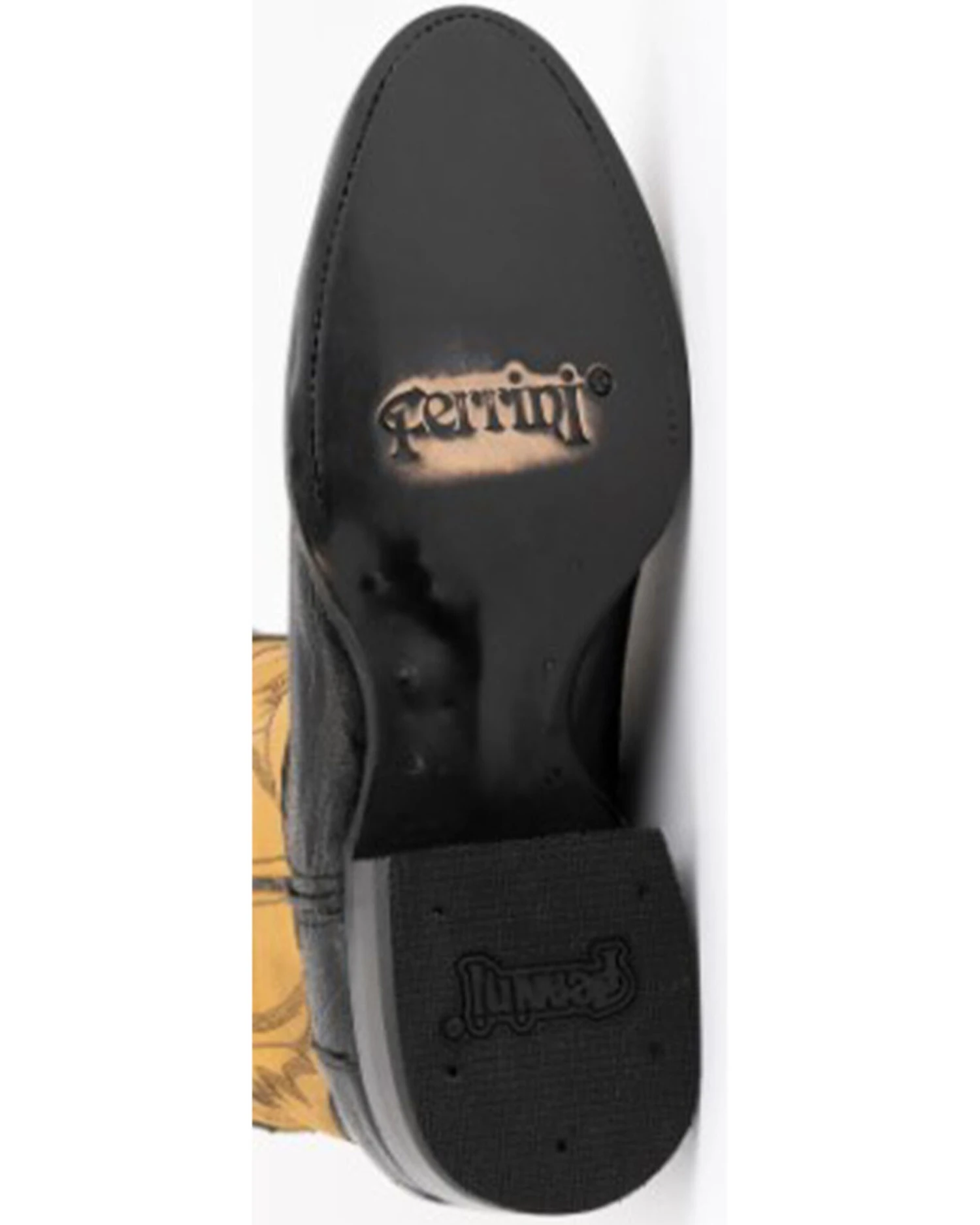 Ferrini Men's Nash Exotic Ostrich Leg Western Boots - Round Toe 5 Ferrini Men's Nash Exotic Ostrich Leg Western Boots - Round Toe - Image 3