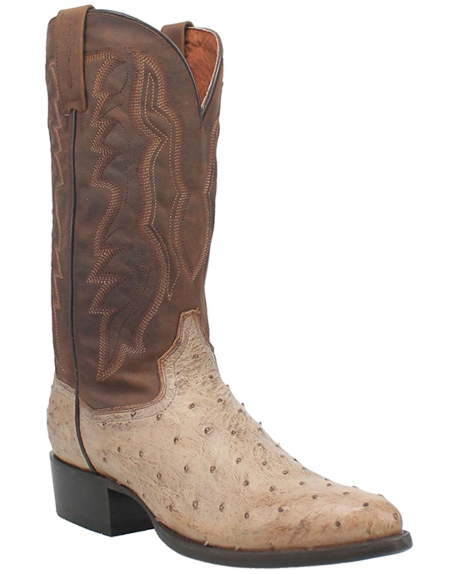 Dan Post Men's Pershing Full Quill Ostrich Western Boots - Medium Toe 7 Dan Post Men's Pershing Full Quill Ostrich Western Boots - Medium Toe - Image 5